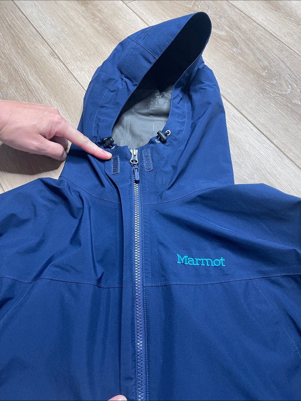 Marmot Women’s Minimalist Gore-Tex Rain Jacket Style I1154 Blue Size M - Picture 3 of 10
